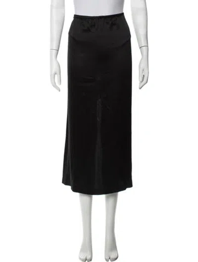 Pre-owned Leset Long Skirt In Black