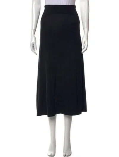 Pre-owned Leset Long Skirt In Black