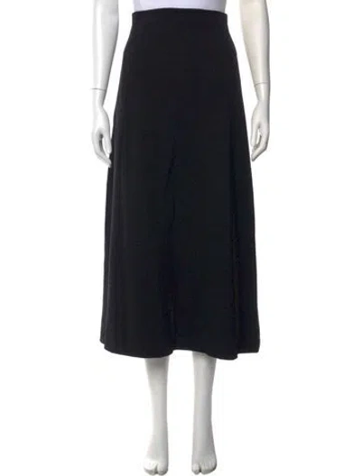Pre-owned Leset Long Skirt In Black