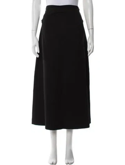 Pre-owned Leset Long Skirt In Black