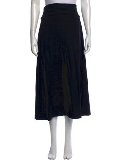 Pre-owned Leset Long Skirt In Black