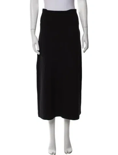 Pre-owned Leset Long Skirt In Black