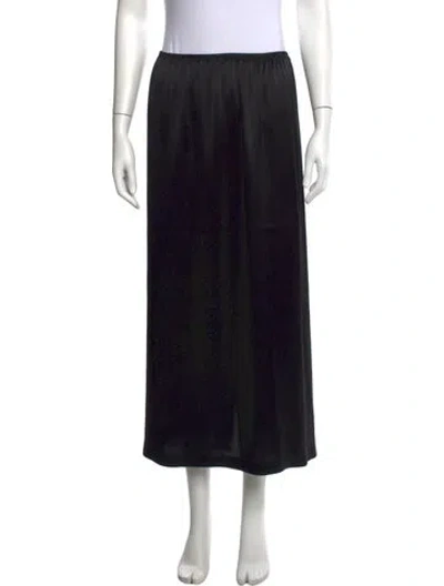 Pre-owned Leset Long Skirt In Black