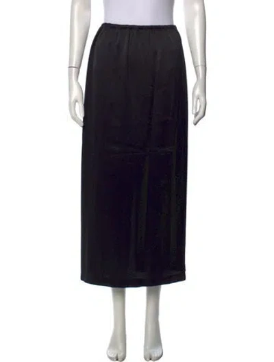 Pre-owned Leset Long Skirt In Black