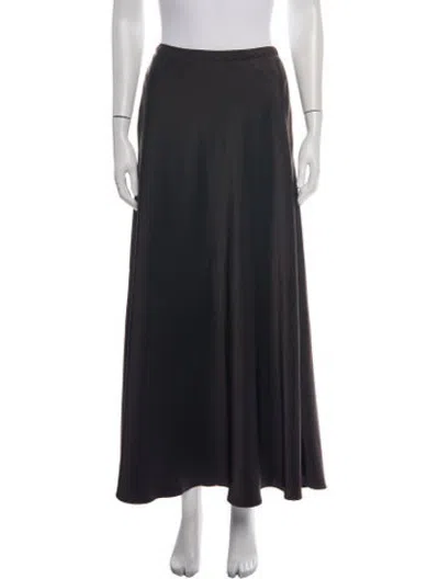 Pre-owned Leset Long Skirt In Black