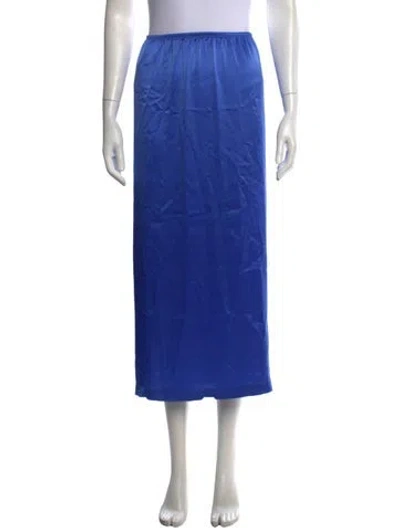 Pre-owned Leset Long Skirt In Blue
