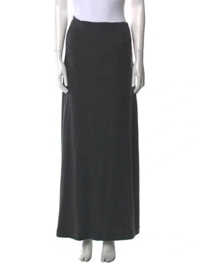 Pre-owned Leset Long Skirt In Gray