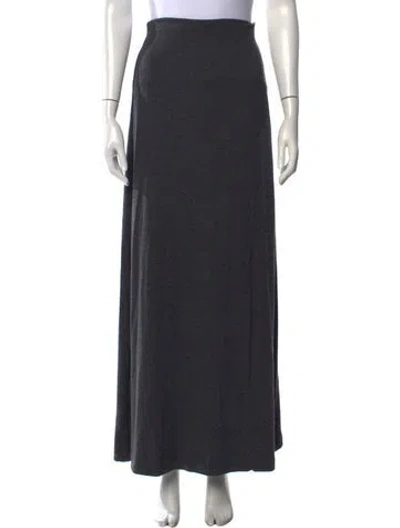 Pre-owned Leset Long Skirt In Grey