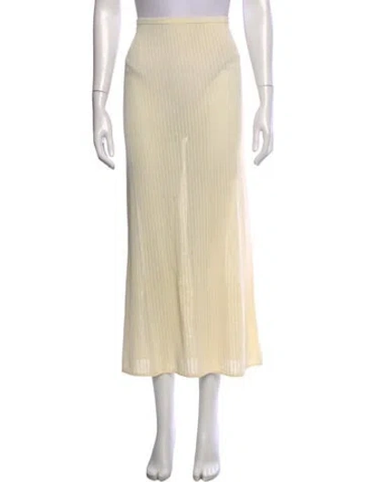 Pre-owned Leset Long Skirt In Neutral