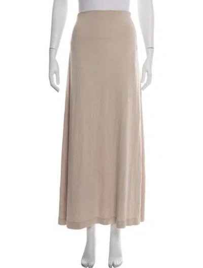 Pre-owned Leset Long Skirt In Neutrals