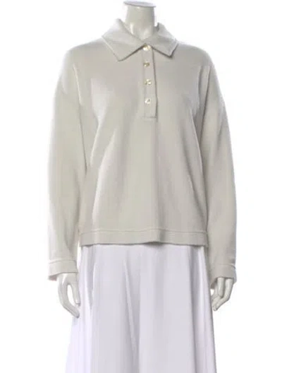 Pre-owned Leset Long Sleeve Polo In Neutral