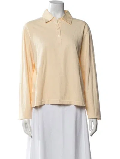 Pre-owned Leset Long Sleeve Polo In Yellow
