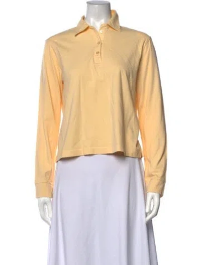 Pre-owned Leset Long Sleeve Polo In Yellow