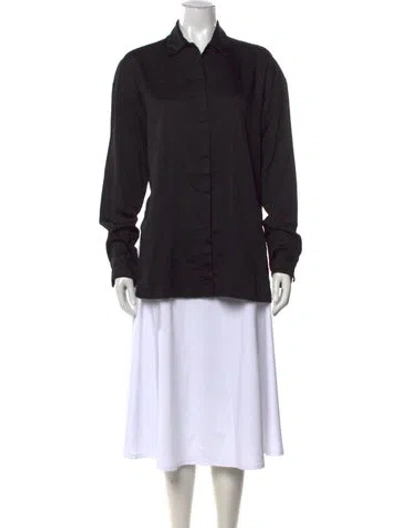 Pre-owned Leset Long Sleeve Top In Black