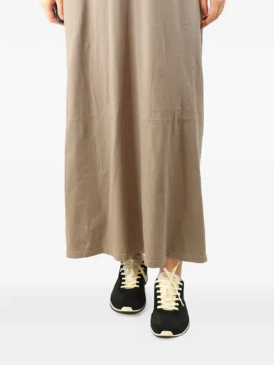 Pre-owned Leset Long-sleeve T-shirt Dress In Neutral