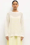 Leset Lucy Oversized Crew In White