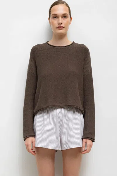 Leset Mae Crewneck In Brown