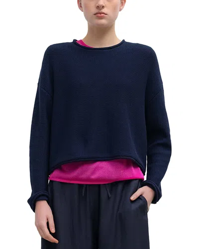 Leset Mae Crewneck Sweater In Blue