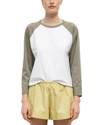 Leset Margo Baseball Tee In White