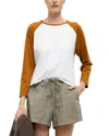 Leset Margo Baseball Tee In White