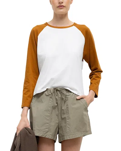 Leset Margo Baseball Tee In White