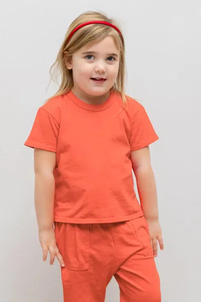 Leset Margo Bebe Tee In Orange