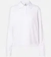 Leset Margo Cotton Jersey Polo Sweater In White