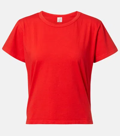 Leset The Margo Cotton-jersey T-shirt In Red