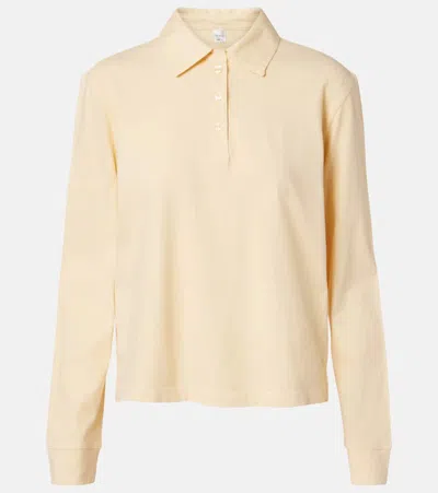 Leset Margo Cotton Polo Shirt In Neutral