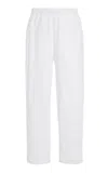 Leset Margo Cotton Tapered Pants In White