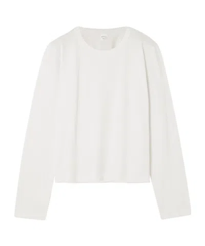 Leset Margo Cotton-jersey T-shirt In White