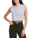 Leset Margo Crop Tank In Gray