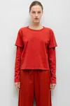 Leset Margo Layered Long Sleeve In Red