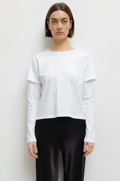 Leset Margo Layered Long Sleeve In White