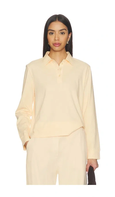 Leset Margo Cotton Polo Shirt In Neutral