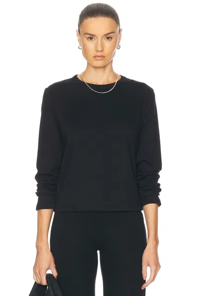 Leset Margo Long Sleeve Top In Black