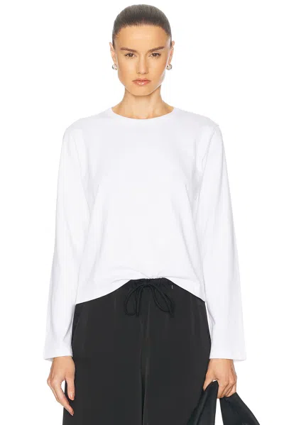 Leset Margo Long Sleeve Top In White