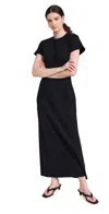 Leset Exclusive Margo Cotton T-shirt Maxi Dress In Black