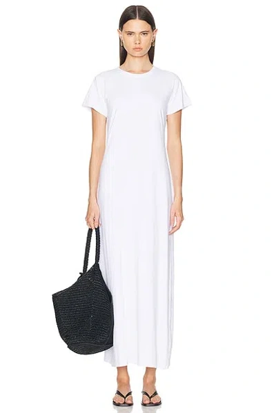Leset Exclusive Margo Cotton T-shirt Maxi Dress In White