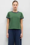 Leset Margo Ringer Tee In Green