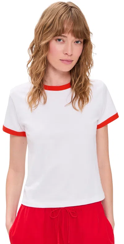 Leset Margo Cotton-jersey T-shirt In White