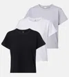 Leset Margo Set Of 3 Cotton Jersey T-shirts In Multi