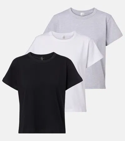 Leset Margo Set Of 3 Cotton Jersey T-shirts In Multi