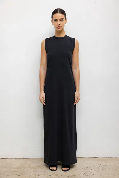 Leset Margo Sleeveless Maxi Dress In Black
