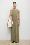 Leset Margo Sleeveless Maxi Dress In Green