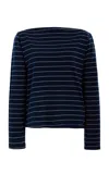 Leset Margo Striped Jersey T-shirt In Blue