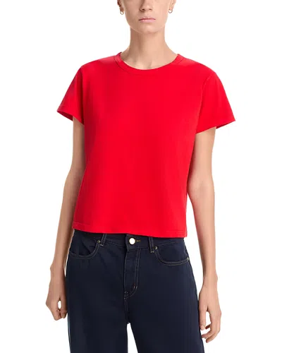 Leset Margo Cotton Jersey T-shirt In Red