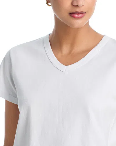 Leset Margo V Neck Tee In White