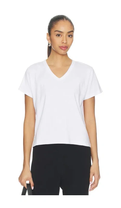 Leset Margo V Neck Tee In White