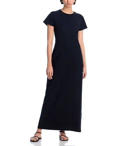 Leset Exclusive Margo Cotton T-shirt Maxi Dress In Black